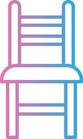 Dining Chair Line Gradient Icon Design vector