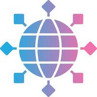 Internet Glyph Gradient Icon Design vector