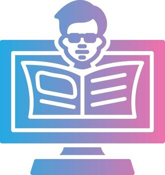 OnGlyph Gradient Multi Circle Course Glyph Gradient Icon Design vector