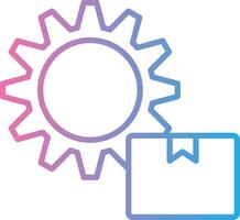 Supply Chain Management Line Gradient Icon Design vector