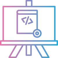 Demo Line Gradient Icon Design vector