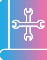 User Manual Glyph Gradient Icon Design vector