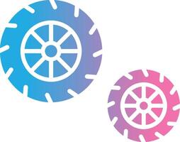 Tires Glyph Gradient Icon Design vector
