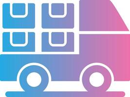 Logistics Glyph Gradient Icon Design vector