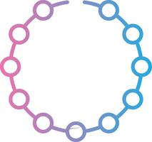 Bracelet Line Gradient Icon Design vector