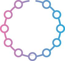 Bracelet Line Gradient Icon Design vector