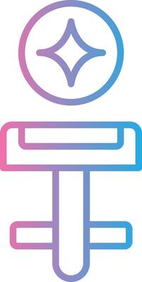 Cufflinks Line Gradient Icon Design