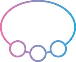 Bangle Line Gradient Icon Design vector