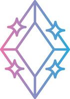 Diamond Line Gradient Icon Design vector