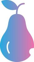 Pear Glyph Gradient Icon Design vector