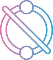 Piercing Line Gradient Icon Design vector