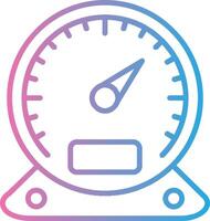 Gauge Line Gradient Icon Design vector