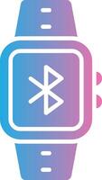 Bluetooth Glyph Gradient Icon Design vector