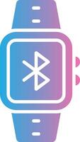 Bluetooth Glyph Gradient Icon Design vector