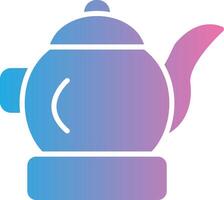 Tea Pot Glyph Gradient Icon Design vector