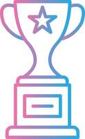 Award Line Gradient Icon Design vector