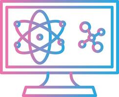 Computer Science Line Gradient Icon Design vector