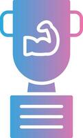 Trophy Glyph Gradient Icon Design vector