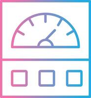 Ammeter Line Gradient Icon Design vector