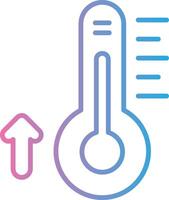 Thermometer Line Gradient Icon Design vector