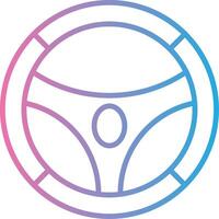 Steering Wheel Line Gradient Icon Design vector