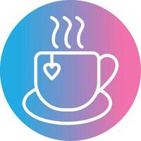 Mug Glyph Gradient Icon Design vector