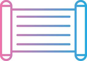 Old Scroll Line Gradient Icon Design vector