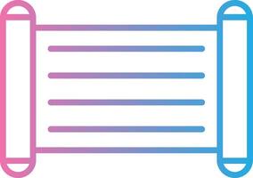 Old Scroll Line Gradient Icon Design vector