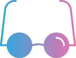Reading Glasses Glyph Gradient Icon Design vector