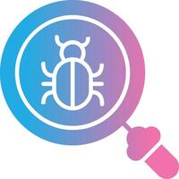 Bugs Glyph Gradient Icon Design vector