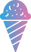 Icecream Glyph Gradient Icon Design vector