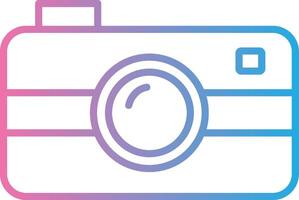 Camera Line Gradient Icon Design vector