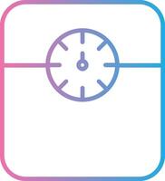 Weight Scale Line Gradient Icon Design vector