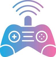 Gamer Glyph Gradient Icon Design vector