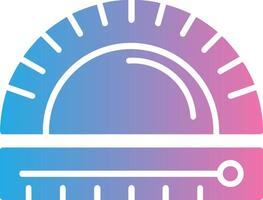 Protractor Glyph Gradient Icon Design vector