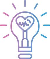 Idea Line Gradient Icon Design vector