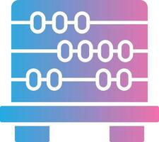 Abacus Glyph Gradient Icon Design vector