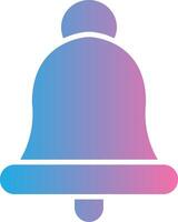 Bell Glyph Gradient Icon Design vector