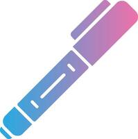 Pen Glyph Gradient Icon Design vector