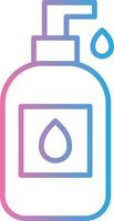 Liquid Soap Line Gradient Icon Design vector