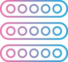 Led Light Line Gradient Icon Design vector
