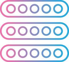 Led Light Line Gradient Icon Design vector