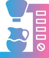 Coffee Maker Glyph Gradient Icon Design vector