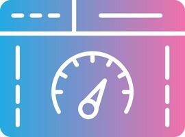 Speed Test Glyph Gradient Icon Design vector