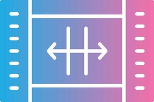 Resize Glyph Gradient Icon Design vector