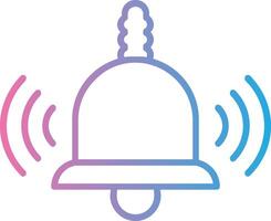 Bell Line Gradient Icon Design vector