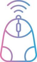 Mouse Line Gradient Icon Design vector