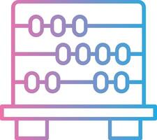 Abacus Line Gradient Icon Design vector