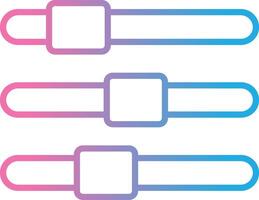 Volume Control Line Gradient Icon Design vector