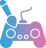 Controller Glyph Gradient Icon Design vector